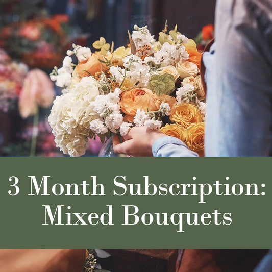 3 Month Subscription - Mixed Bouquets - Blooms to Go